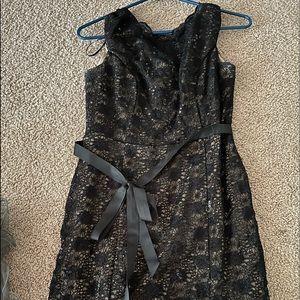 Lace, sequin cocktail dress
